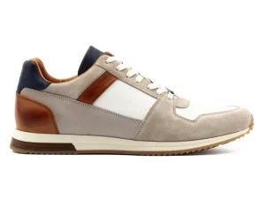 Ambitious SLOW Classic Sneaker 11240 - Grey / Off White / Camel