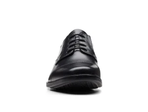 Clarks Howard Cap - Black Leather