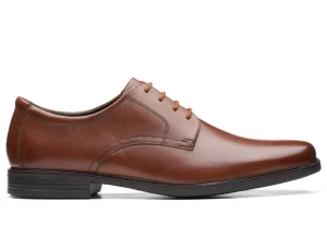 Clarks Howard Walk - Dark Tan Leather