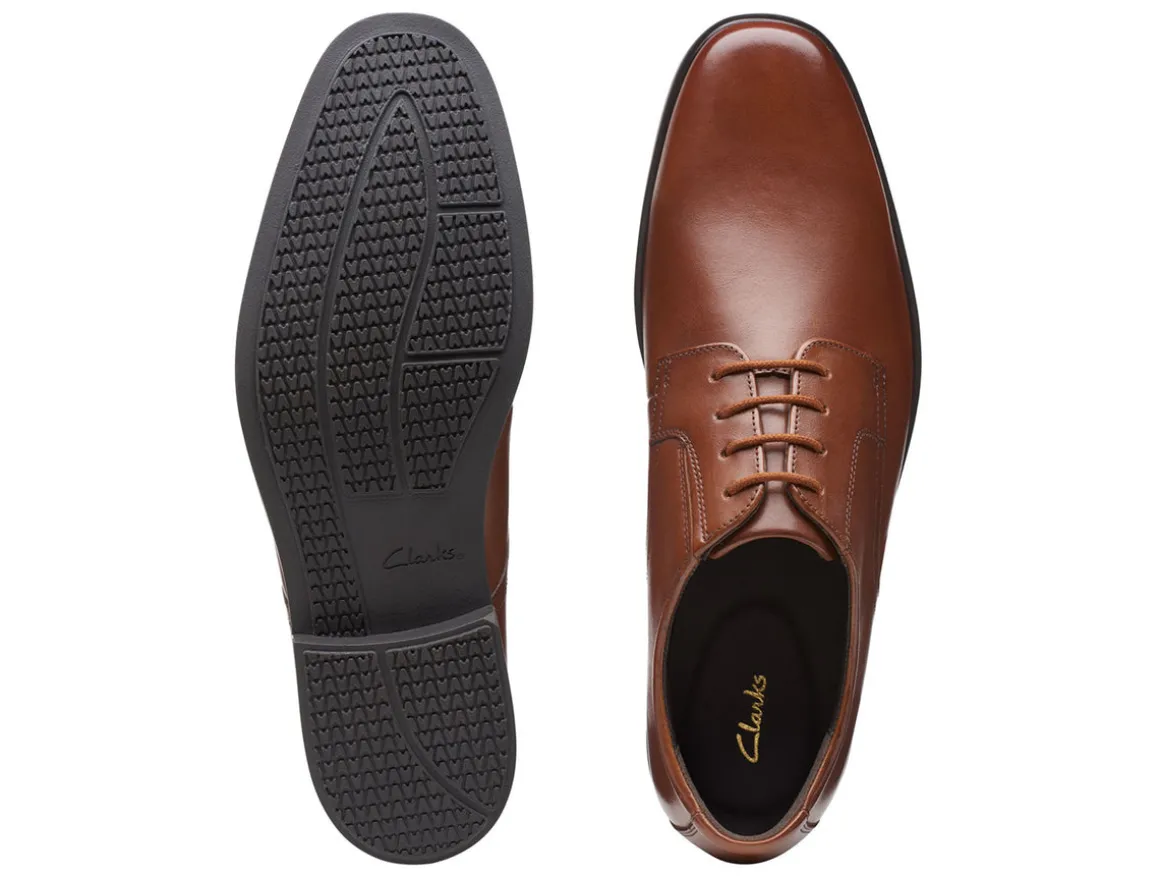 clarks_howard_walk__dark__3.webp Clarks Howard Walk - Dark Tan Leather