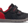 Clarks Rex Play T – Navy/Red Leather