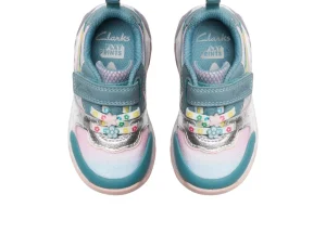 Clarks Tidal Star Toddler - Aqua Combination