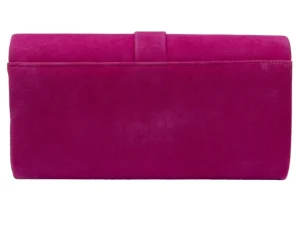 Lotus Aletta ULG085 – Bright Pink Suede Clutch Bag