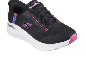 Skechers 150066 Slip-ins: Arch Fit 2.0 - Easy Chic - Black Hot Pink